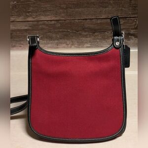 Coach Hippie 8114 Vintage  Canvas & Leather Shoulder/Crossbody Bag